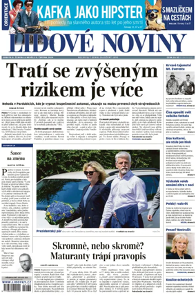 Cover of Lidove noviny