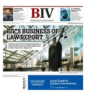 Cover of Business in Vancouver