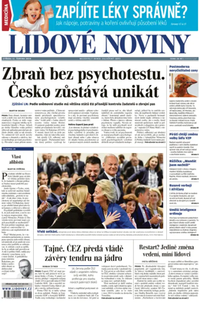 Cover of Lidove noviny