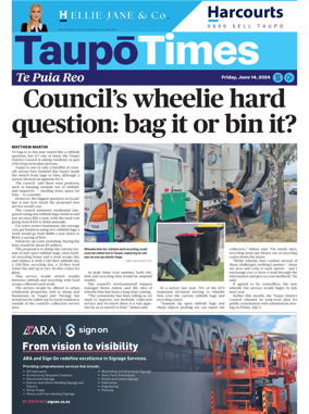 Cover of Taupo Times