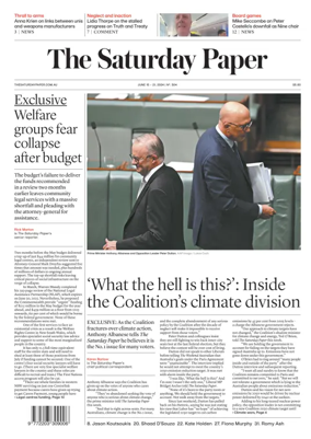 Cover of The Saturday Paper