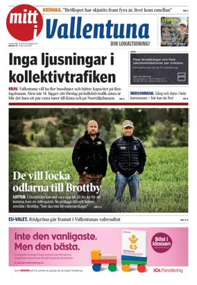 Cover of Vallentuna Nyheter