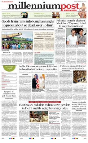 Cover of Millennium Post Siliguri