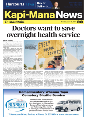 Cover of Kapi-Mana News