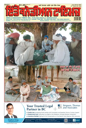 Cover of Indo-Canadian Times