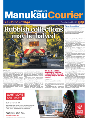 Cover of Manukau Courier