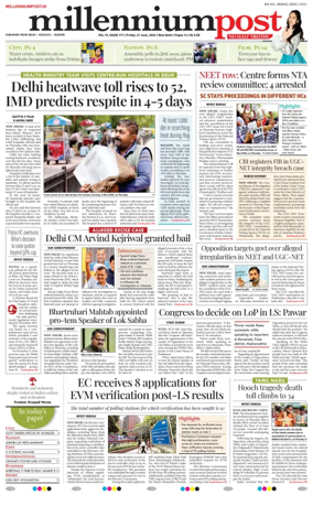 Cover of Millennium Post Siliguri