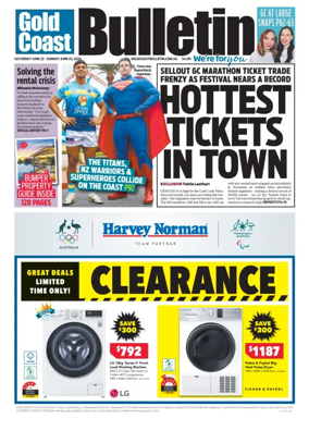 Cover of Weekend Gold Coast Bulletin