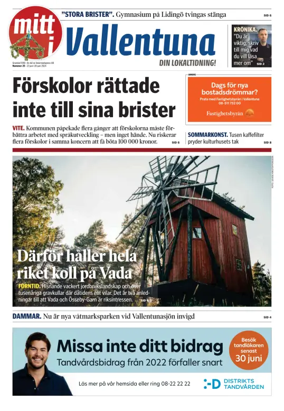 Cover of Vallentuna Nyheter