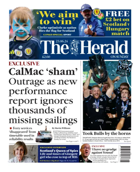 Cover of Sunday Herald