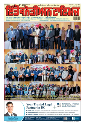 Cover of Indo-Canadian Times