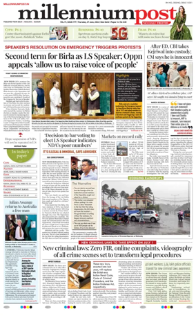 Cover of Millennium Post Siliguri