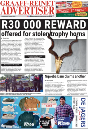 Cover of Graaff-Reinet Advertiser