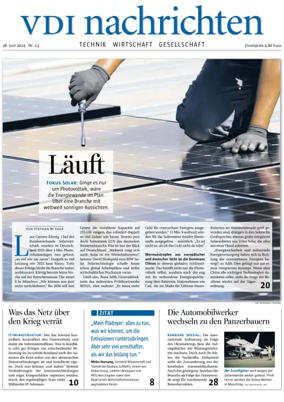 Cover of VDI Nachrichten