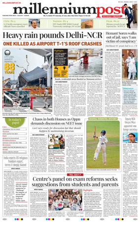 Cover of Millennium Post Siliguri