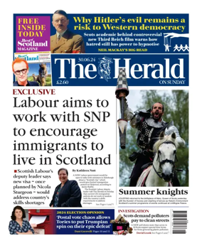 Cover of Sunday Herald