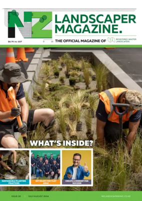 Cover of NZ Landscaper Magazine
