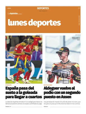Cover of Lunes Deportes
