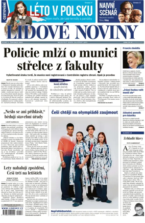 Cover of Lidove noviny