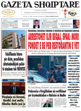Cover of Gazeta Shqiptare
