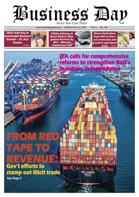 Cover of Business Day (Ghana)
