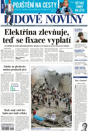 Cover of Lidove noviny