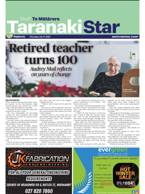 Cover of South Taranaki Star