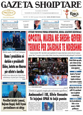 Cover of Gazeta Shqiptare