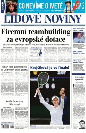 Cover of Lidove noviny
