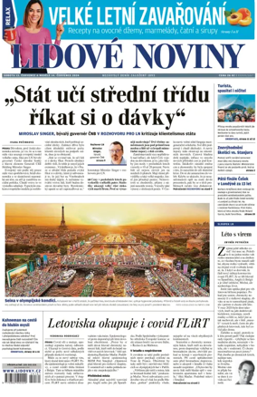 Cover of Lidove noviny