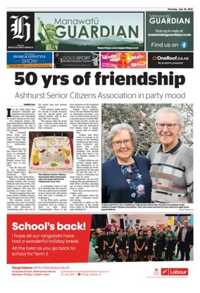 Cover of Manawatu Guardian