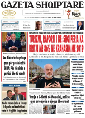 Cover of Gazeta Shqiptare