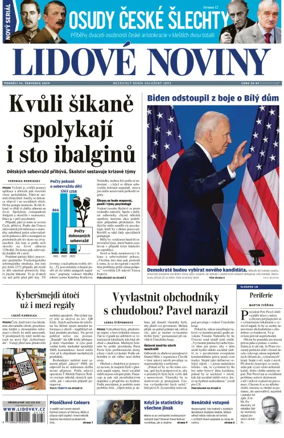 Cover of Lidove noviny