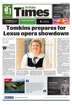 Cover of Te Puke Times