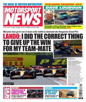Cover of Motor Sport News