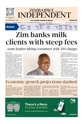 Cover of The Zimbabwe Independent