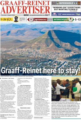 Cover of Graaff-Reinet Advertiser