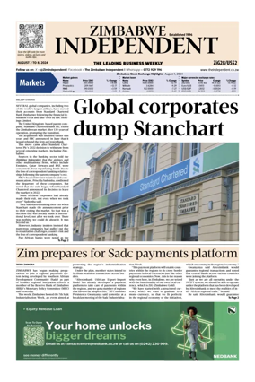 Cover of The Zimbabwe Independent