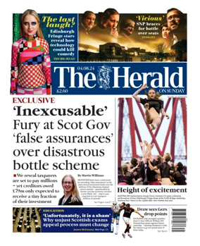 Cover of Sunday Herald