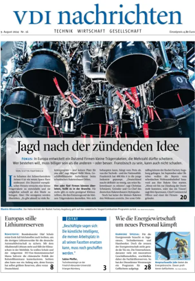 Cover of VDI Nachrichten
