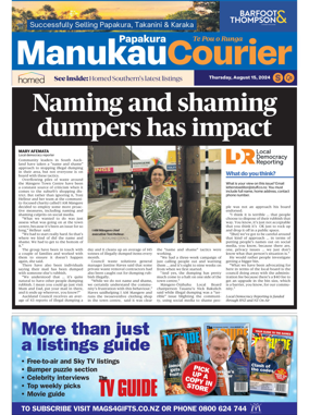 Cover of Manukau Courier