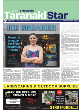 Cover of South Taranaki Star
