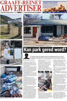 Cover of Graaff-Reinet Advertiser