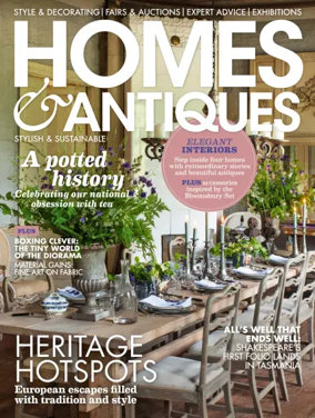 Cover of Homes and Antiques Magazine