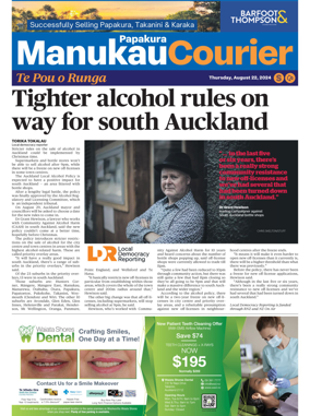 Cover of Manukau Courier