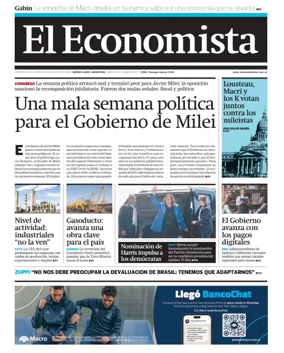 Cover of El Economista (Argentina)