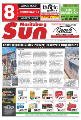 Cover of Maritzburg Sun (South Africa)