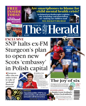 Cover of Sunday Herald