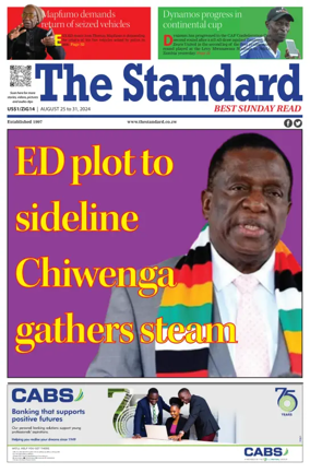 Cover of The Standard (Zimbabwe)