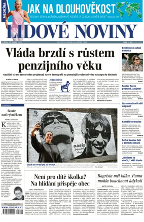 Cover of Lidove noviny